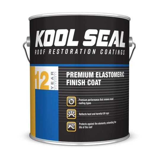 Kool-Seal White Elastomeric RV Rubber Roof Top Coat 1 gal. (Pack of 4)