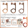 Aviano Copper Protector Door Opener Tool & Button Pusher �99.9% Copper Hands Free Germ Keychain Utility Hook Tool Key� No Touch Tool for Infected Surfaces, Touchscreens, Handles, Elevator Buttons and more