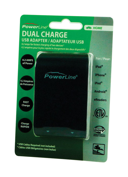 PowerLine Dual USB Fast Charger