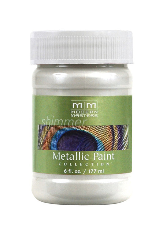 Modern Masters Shimmer Satin Pearl White Water-Based Metallic Paint 6 oz