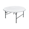 Living Accents 60 in. W X 60 in. L Round Fold-in-Half Table