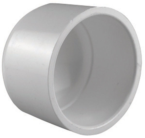Charlotte Pipe  Schedule 40  3 in. Socket   x 3 in. Dia. Socket  PVC  Cap