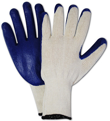 Latex-Palm Coated Glove, Large, 12-Pk.