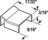 Prime-Line Mill Aluminum Spreader Bar Clip For 5/8 inch 100 pk