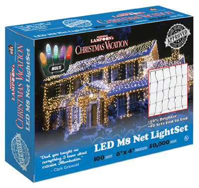 Net Light Set, Commercial Grade, Multi-Color LED, 100-Ct., Griswold Approved