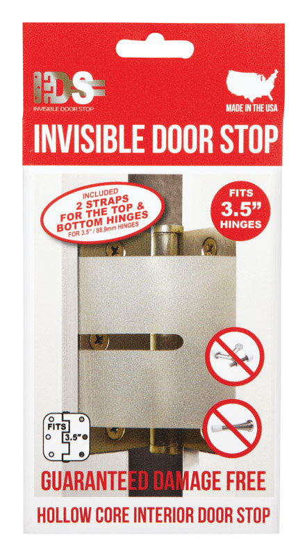 Invisible Door Stop  3-1/2 in. H Plastic  Clear  Door Stop