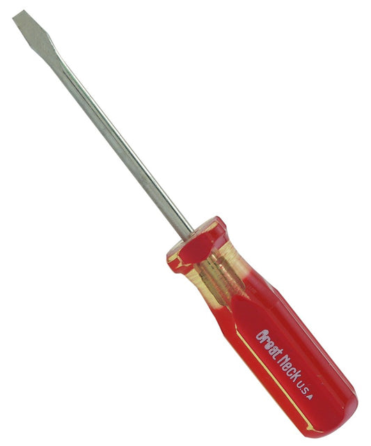 Great Neck G10C 1/8 X 3 Professional Round Shank Slotted Screwdriver