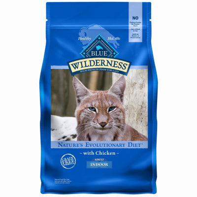 Blue Buffalo  Blue Wilderness Indoor  Chicken  Dry  Cat  Food  Grain Free 5 lb.