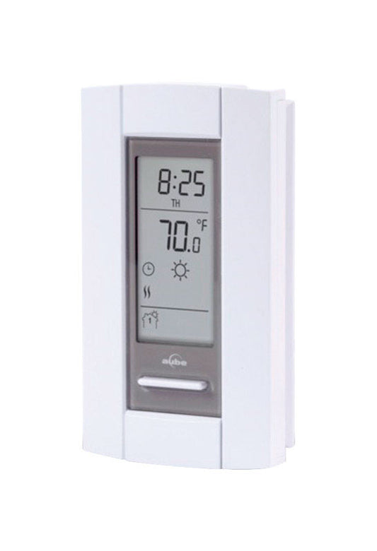 Cadet White Heating Touch Screen Backlit Programmable Thermostat 5 H x 3.75 W in.