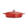 Tramontina USA Gradated Red & Off-White Enameled Cast-Iron Series 1000 Covered Braiser 4 qt.