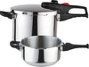 Practika Plus Pressure Cooker 3 Pieces Set 4+6 Qt Stainless Steel