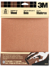 3M 9037NA 9" X 11" Medium Bare Woods Sandpaper