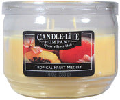 Candle Lite 1879099 10 Oz Tropical Fruit Medley Jar Candle (Pack of 4)