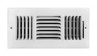 Tru Aire 6 in. H X 10 in. W 3-Way Powder Coat White Steel Wall/Ceiling Register
