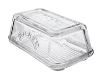 Kilner  3.93 in. W x 6.69 in. L Clear  Glass  Butter Dish