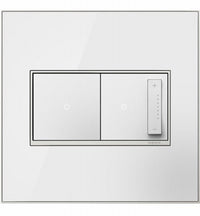 Legrand Adorne White 2 gang Thermoplastic Nylon GFCI/Rocker Wall Plate 1 pk