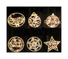 Celebrations  LED Ornament  Christmas Decoration  Brown  Wood  1 pk (Pack of 12)