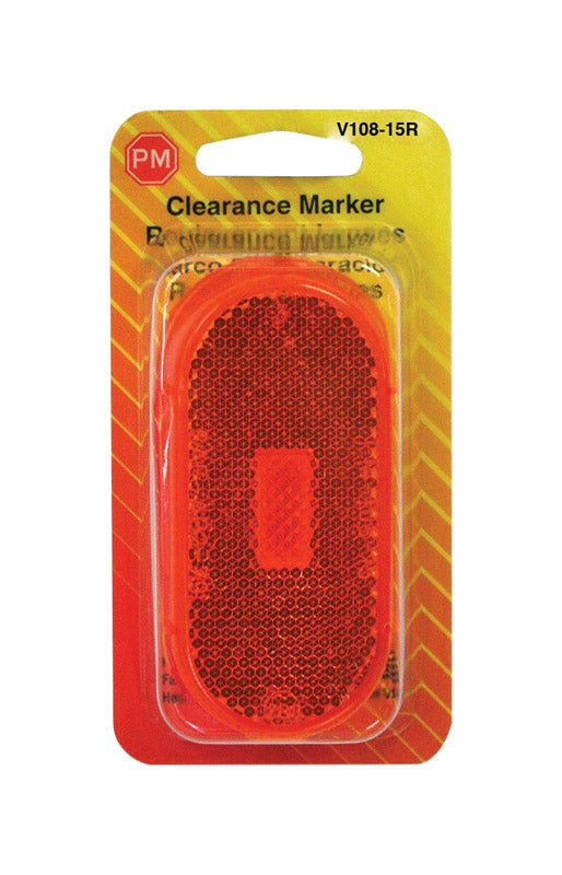 Peterson  Red  Oblong  Clearance/Side Marker  Light Replacement Lens