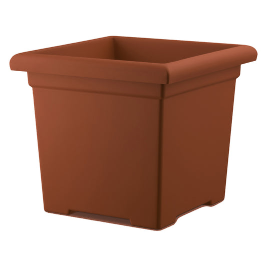 Akro Mils ROS15500E35 15.5" Clay Accent Square Planter (Pack of 12)