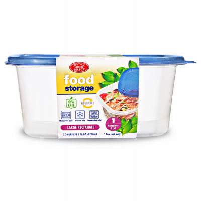 Food Storage Container, Large Rectangle, 7.3-Cup (Pack of 12)