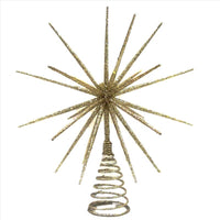Celebrations Home Gold Burst Indoor Christmas Decor 14 in. (Pack of 4)