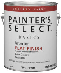 Basics Interior Paint, Flat, Latex, Tint Base, 1-Gal. (Pack of 4)