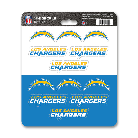 NFL - Los Angeles Chargers 12 Count Mini Decal Sticker Pack