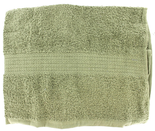 J & M Home Fashions 8621 27 X 52 Olive Green Provence Bath Towel (Pack of 3)