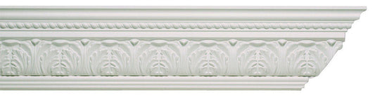Focal Point Corinthian 5-7/8 in. x 8 ft. L Prefinished White Polyurethane Molding (Pack of 6)
