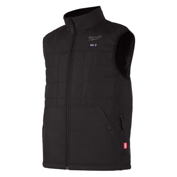 Chaleco térmico unisex sin mangas con cremallera completa Milwaukee M12 S (solo chaleco) negro