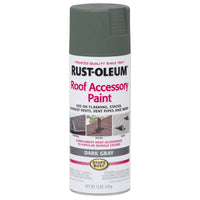 Rustoleum Stops Rust 285223 12 Oz Dark Gray Roof Accessory Spray Paint (Pack of 6)