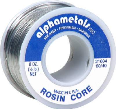Alpha Metals Tin/Lead 60/40 Rosin Core Solder Wire 0.062 in. Dia. 4 oz.