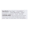 Theo Chocolate Gingerbread Spice With Milk Chocolate  - Case of 12 - 3 OZ