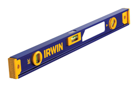 Irwin  24 in. Aluminum  Magnetic I-Beam  Level  3 vial