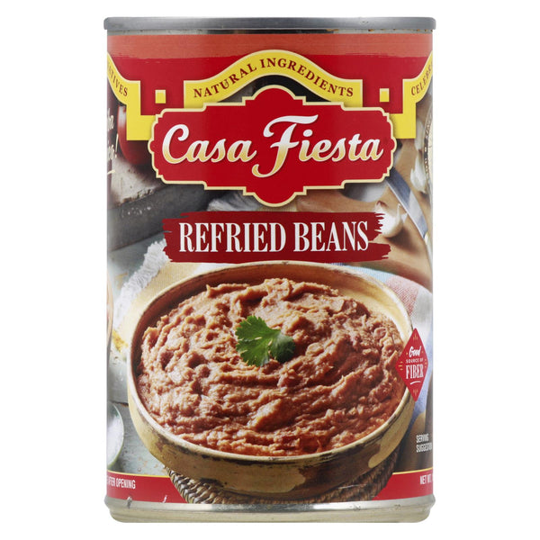 Casa Fiesta Refried Beans - Case of 12 - 16 OZ (Pack of 12)