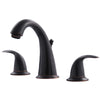 Ultra Faucets Vantage Oil Rubbed Bronze Widespread Bathroom Sink Faucet 6-10 in.