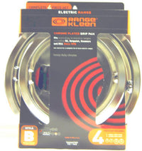 Electric Range Drip Pan Set, "B" Series Plug-In Element, Chrome, 4-Pk.