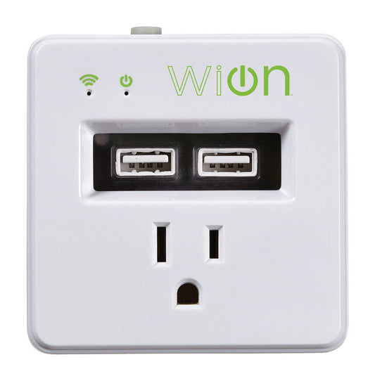 Woods WiOn 15 amps 125 V White Electrical WiFi Outlet 1-15P 1 pk