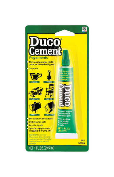 3 Pack Duco Plastic & Model Cement Fast Dries Clear 0.5 fl oz each New  Sealed