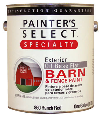 Speciality Barn & Fence Paint, Oil-Base, Flat, Ranch Red, 1-Gallon (Pack of 2)