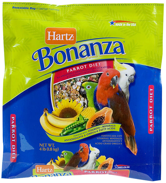 Hartz 97619 4 Lb Nutrition™ Bonanza™ Parrot & Other Large Hookbill Gourm