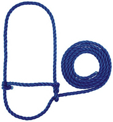 Cattle Halter, Blue Poly Rope, 7-Ft.