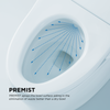 TOTO® WASHLET+® Vespin® II Two-Piece Elongated 1.28 GPF Toilet and WASHLET+® C2 Bidet Seat, Cotton White - MW4743074CEFG#01