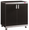 Rubbermaid 34 in. H X 29.8 in. W X 19.3 in. D Black/Silver Metal/Wood Free-Standing Cabinet