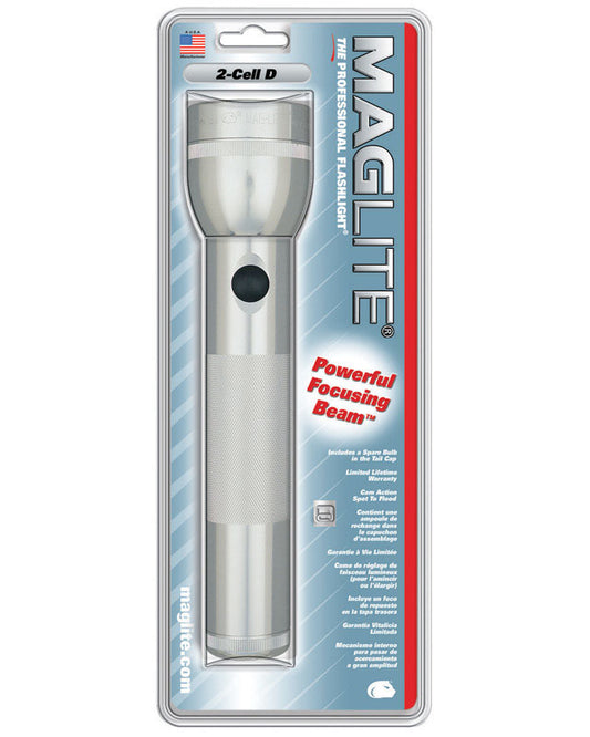 Maglite  Mini Mag  27 lumens Silver  Krypton  Flashlight  D Battery
