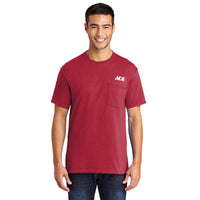 Artcraft M  Unisex Short Sleeve Red Pocket T-Shirt