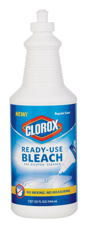 Clorox Pre Diluted Bleach Cleaner Ready To Use Regular Scent 32 Oz (Case of 6)