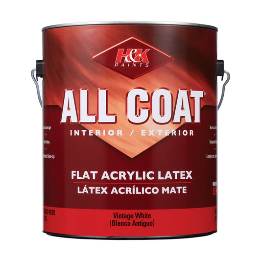 H&K Company All-Coat Flat Tawny Beige Polyurethane Alkyd Enamel Paint Indoor/Outdoor 1 gal. (Pack of 4)