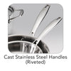 Tri-Ply Clad 8 Pc Stainless Steel Cookware Set