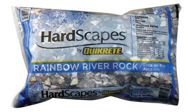 Quikrete Rainbow River Rock 0.5 Cu. Ft.